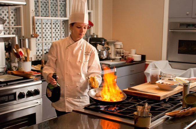Chef Kerri in the Kitchen at The Essex Resort & Spa, Vermont © Collin Parker | Flickr